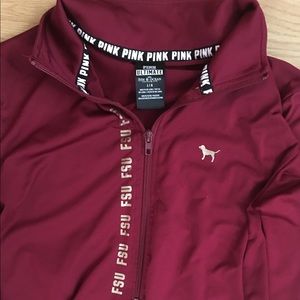 pink fsu track top